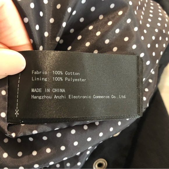 NWT Mens Wantdo black cotton zip up jacket cargo style multi pocket trucker M - Picture 10 of 12